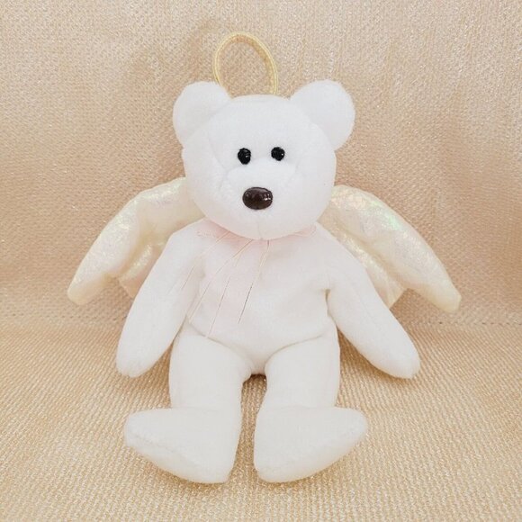 Ty Beanie Baby HALO Bear Brown Nose 5th Gen 1998 PE Pellets TRUSTED SELLER NWT - Picture 1 of 15